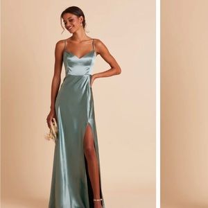 Jay Satin Seaglass Green Bridesmaid dress